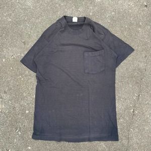 Vintage Black Pocket T-Shirt Men's Large